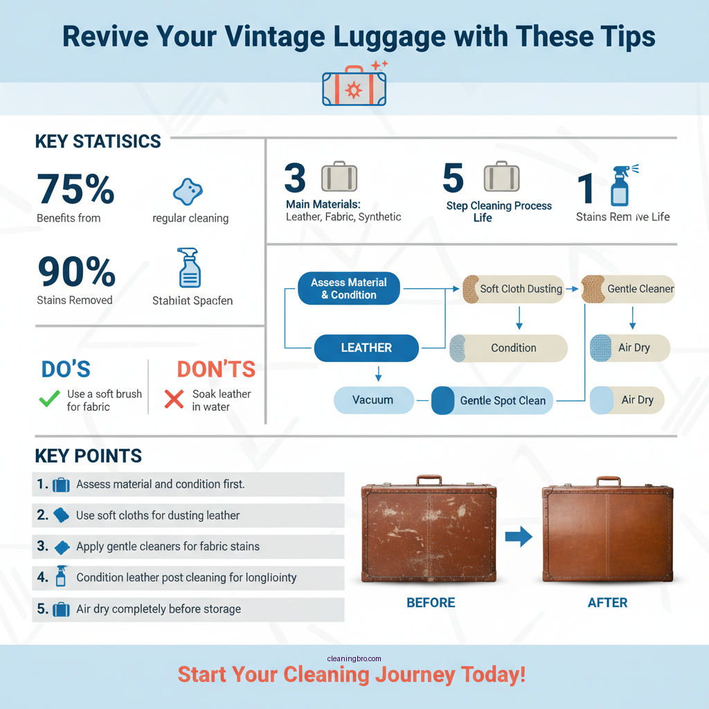 how to clean vintage luggage - Data Infographic and Statistics