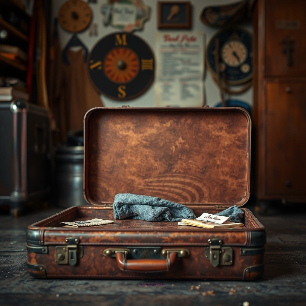 Assessing Your Vintage Suitcase - how to clean vintage suitcase