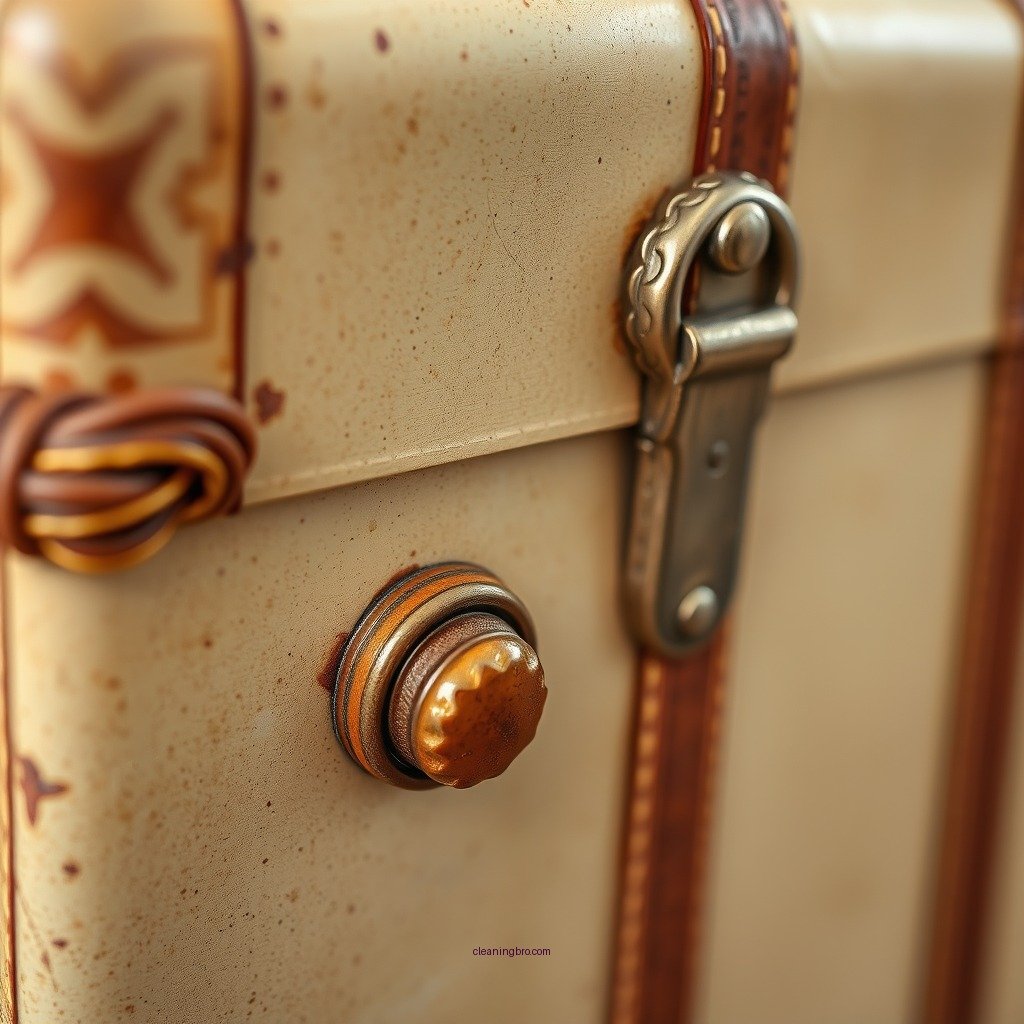 Cleaning the Exterior - how to clean vintage suitcase
