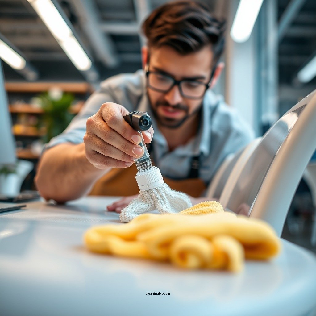 Step-by-Step Cleaning Process - how to clean vinyl chairs