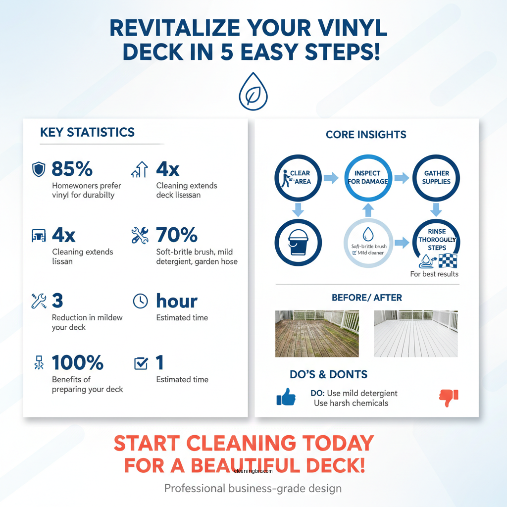 how to clean vinyl deck - Data Infographic and Statistics