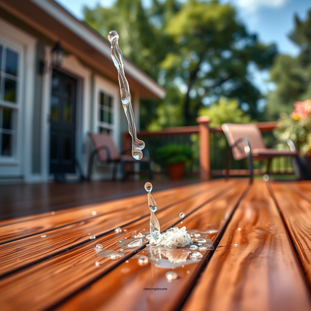 Rinse the Deck - how to clean vinyl deck