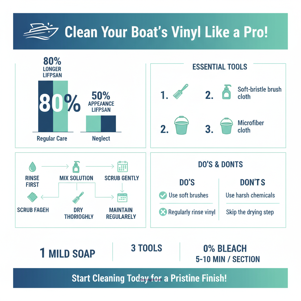how to clean vinyl on a boat - Data Infographic and Statistics