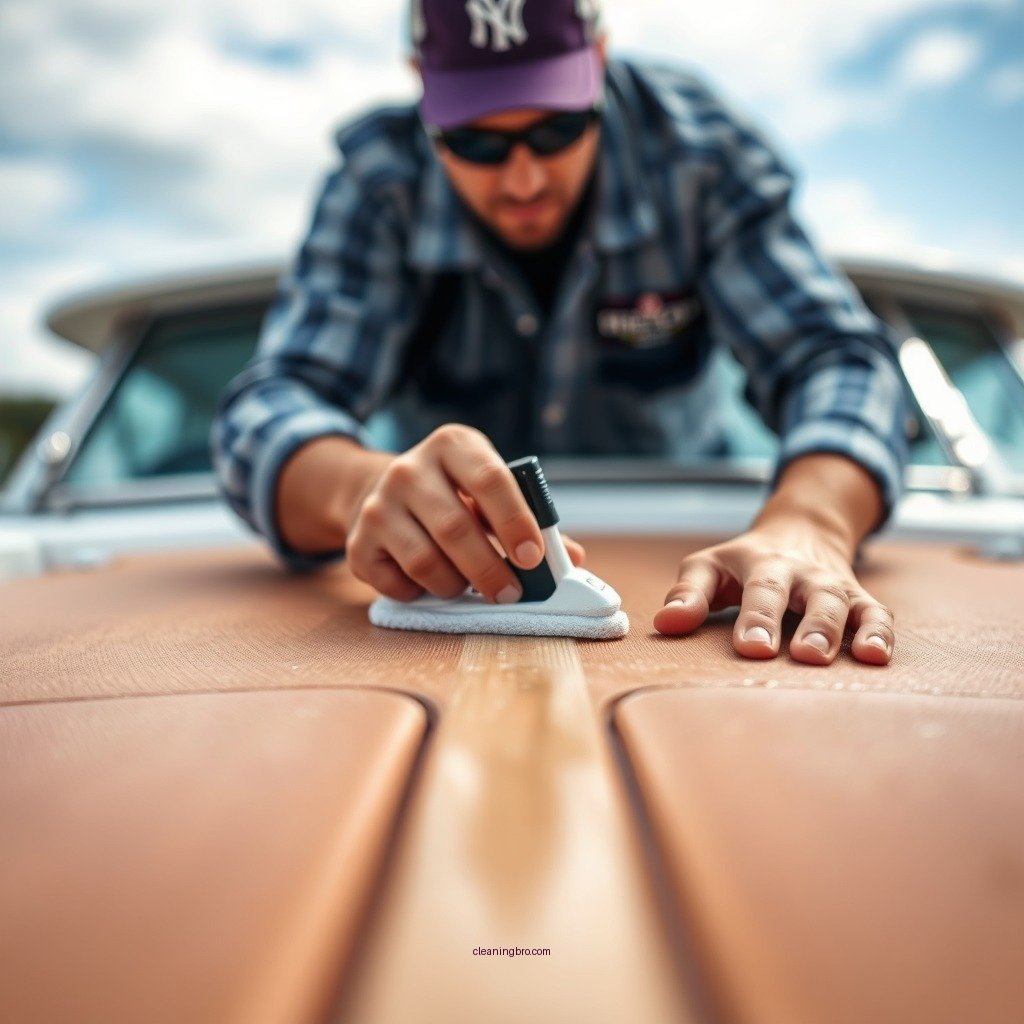 Step-by-Step Cleaning Process - how to clean vinyl on a boat