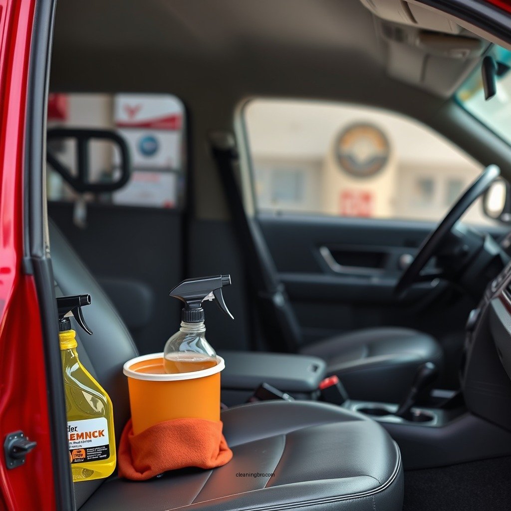 Gather Your Cleaning Supplies - how to clean vinyl seats