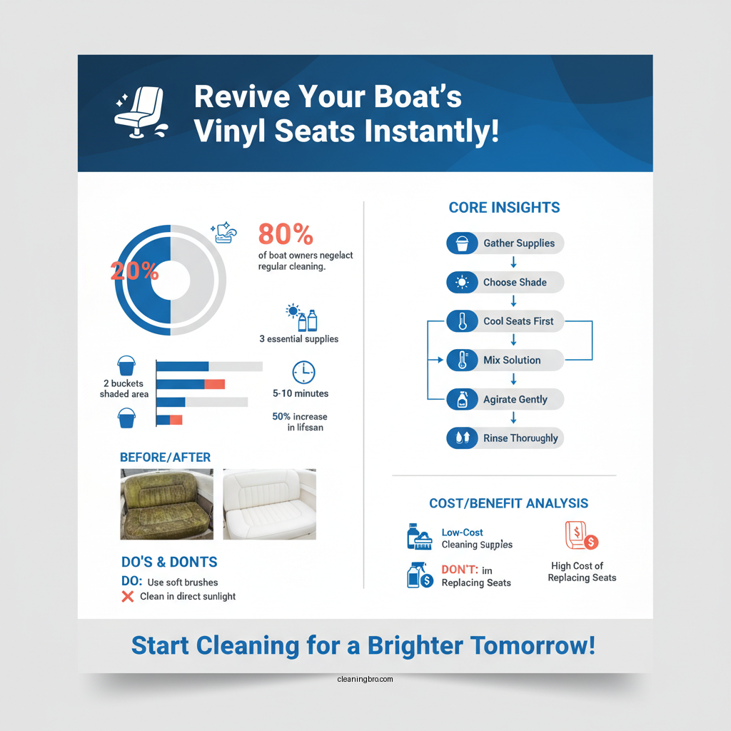 how to clean vinyl seats in a boat - Data Infographic and Statistics