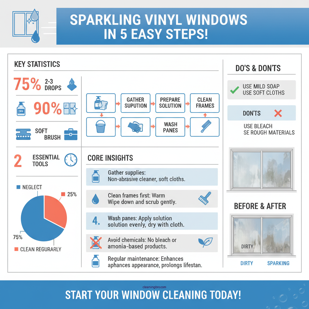 how to clean vinyl window - Data Infographic and Statistics