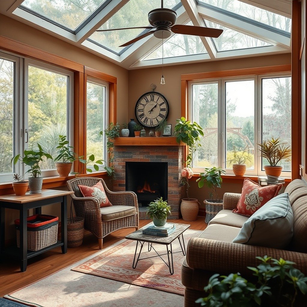 Prepare the Area - how to clean vinyl windows in sunroom