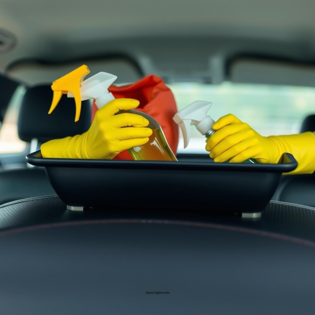 Gather Necessary Cleaning Supplies - how to clean vomit out of perforated leather seats
