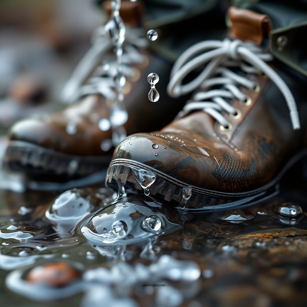 Rinse with Water - how to clean waders with boots