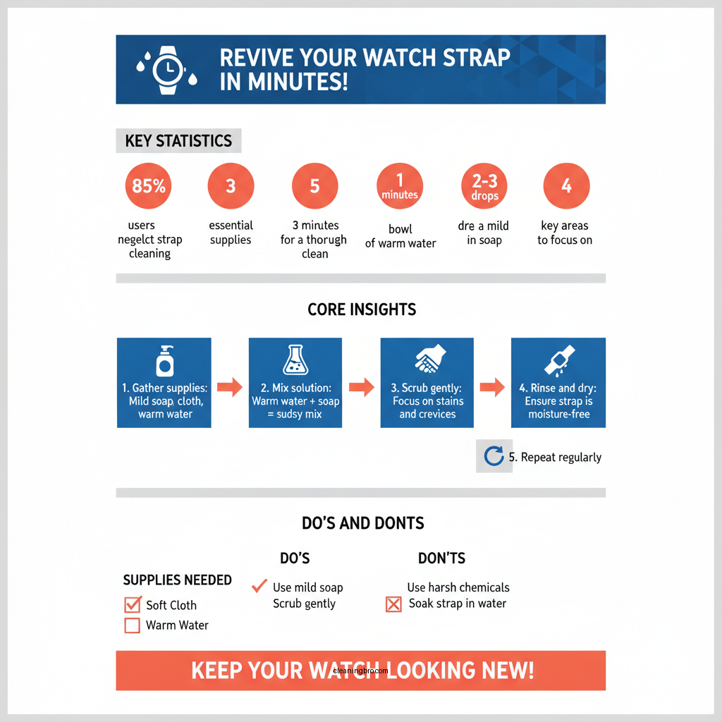 how to clean watch rubber strap - Data Infographic and Statistics