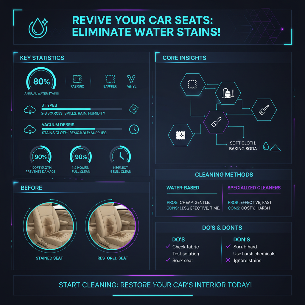 how to clean water stains from car seats - Data Infographic and Statistics