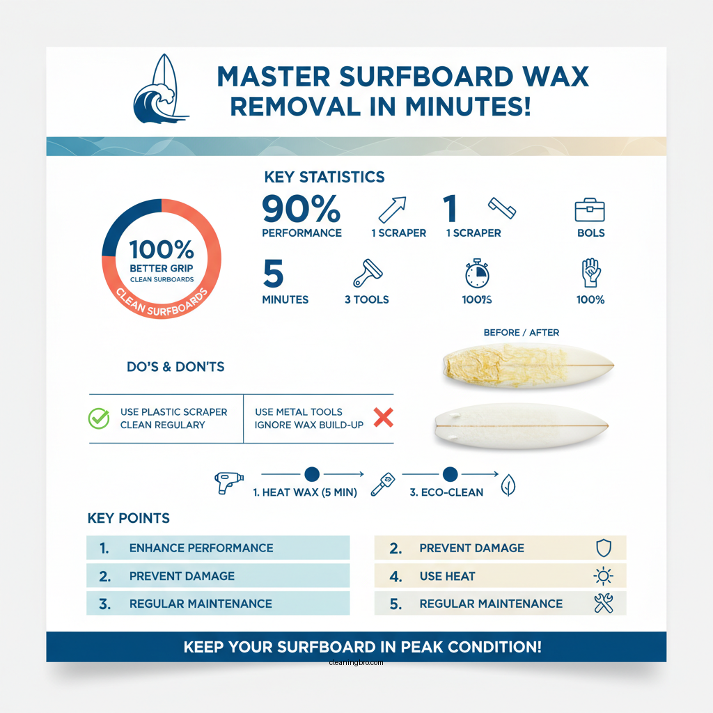 how to clean wax off a surfboard - Data Infographic and Statistics