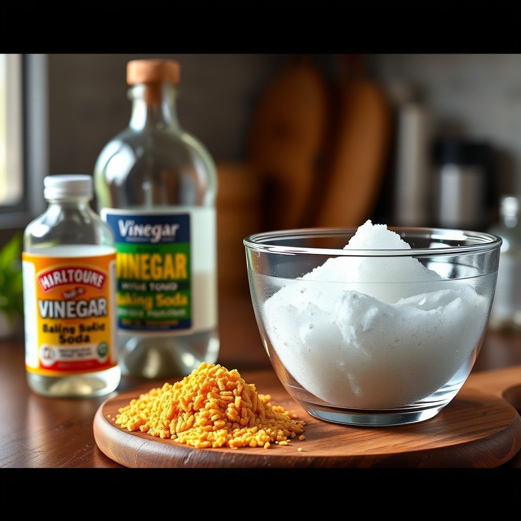 Use Vinegar and Baking Soda - how to clean weed bowl without rubbing alcohol