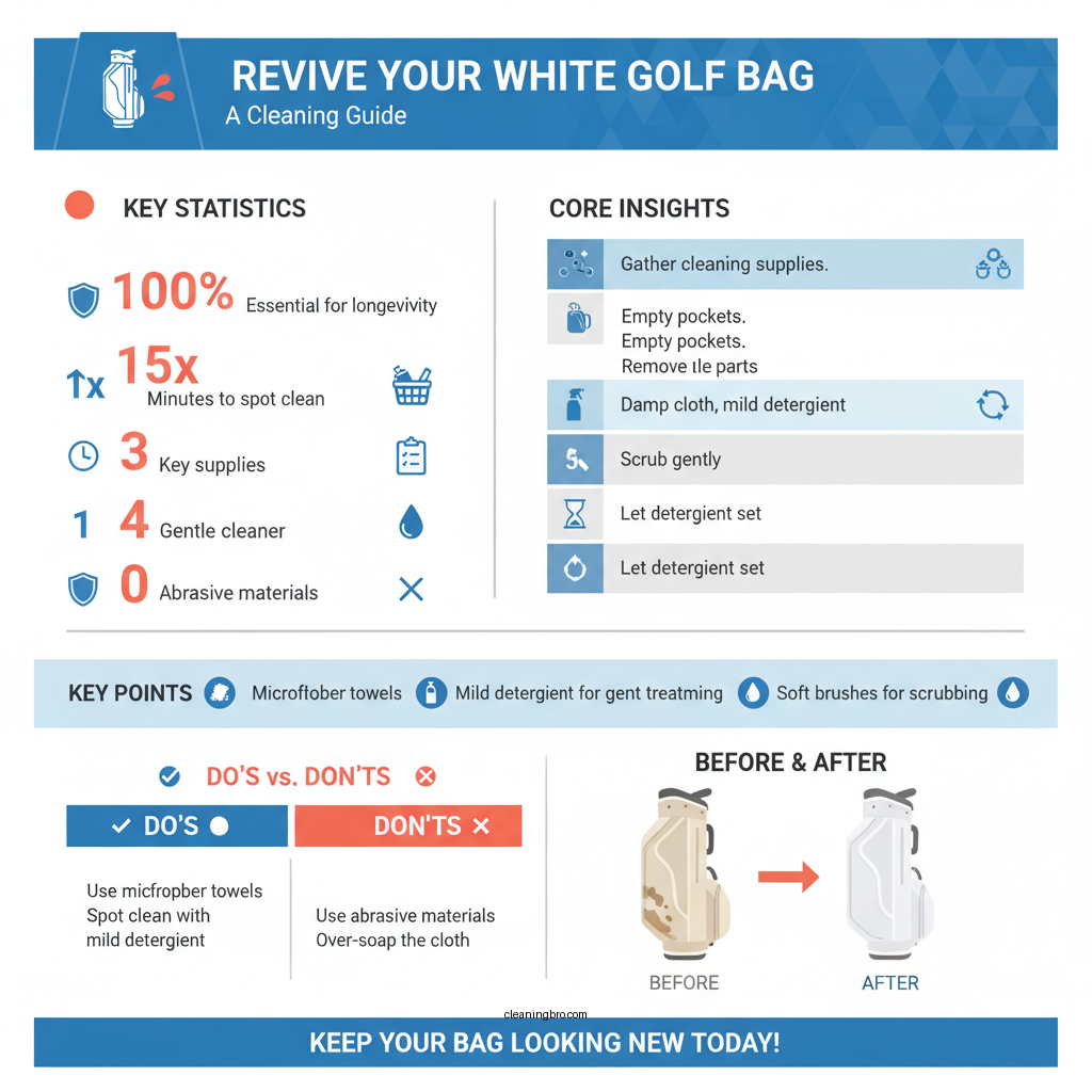 how to clean white golf bag - Data Infographic and Statistics