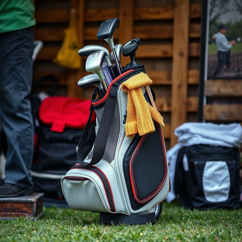 Prepare Your Golf Bag for Cleaning - how to clean white golf bag