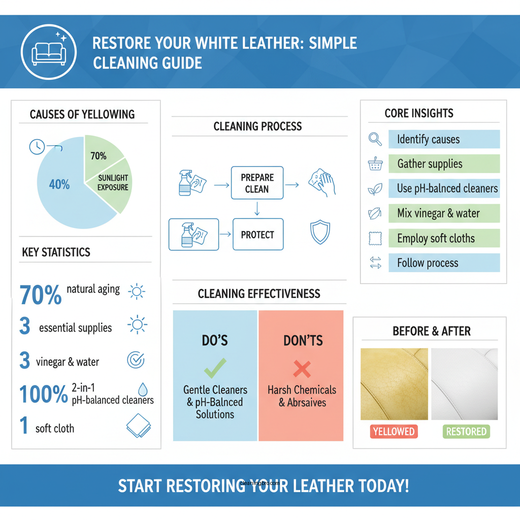 how to clean white leather that has yellowed - Data Infographic and Statistics