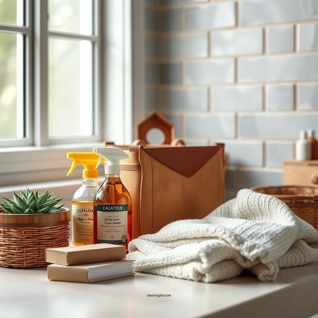 Preparing Your Cleaning Supplies - how to clean white leather that has yellowed