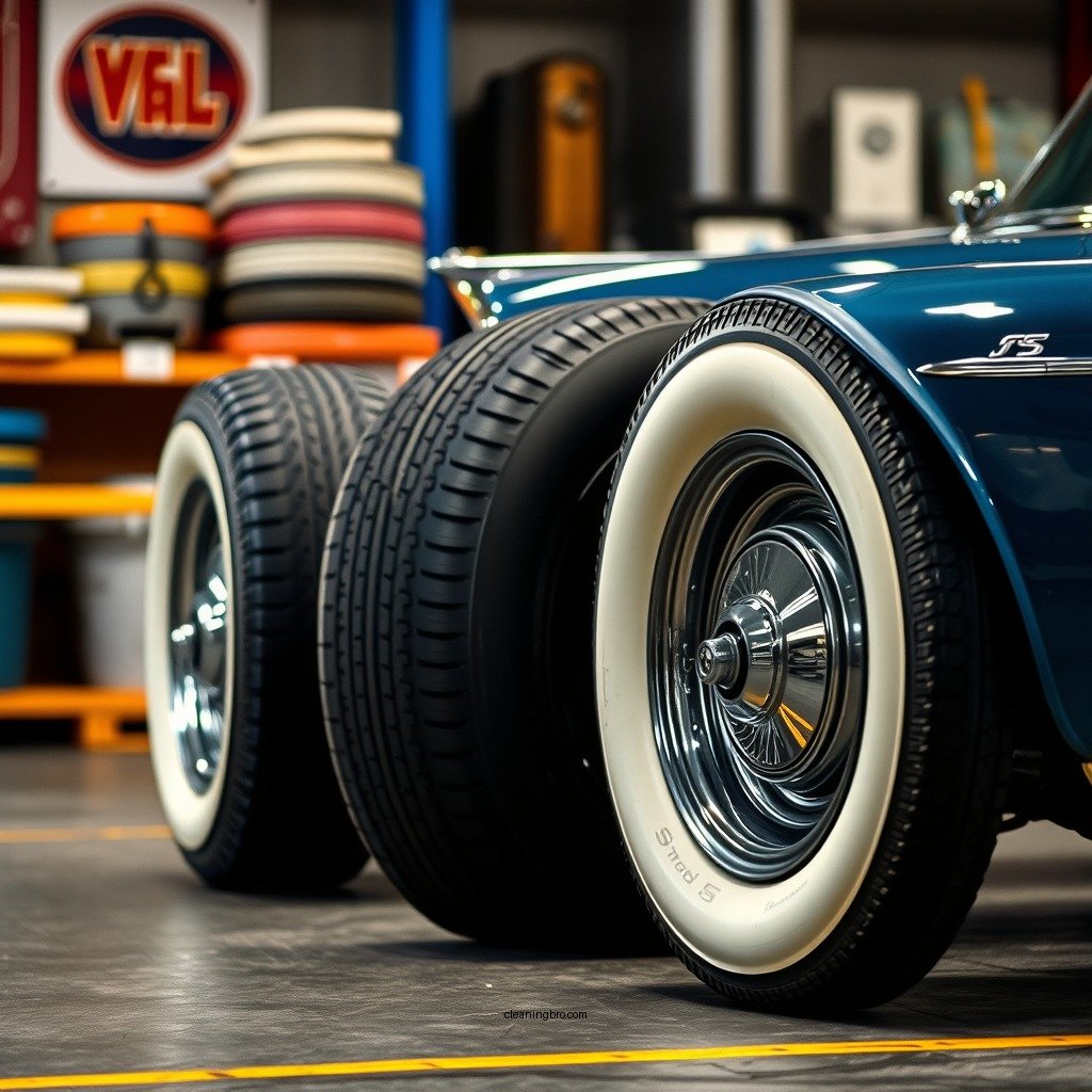Understanding Whitewall Tires - how to clean whitewall tires