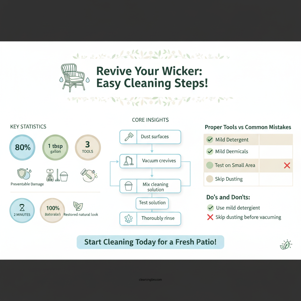 how to clean wicker patio furniture - Data Infographic and Statistics