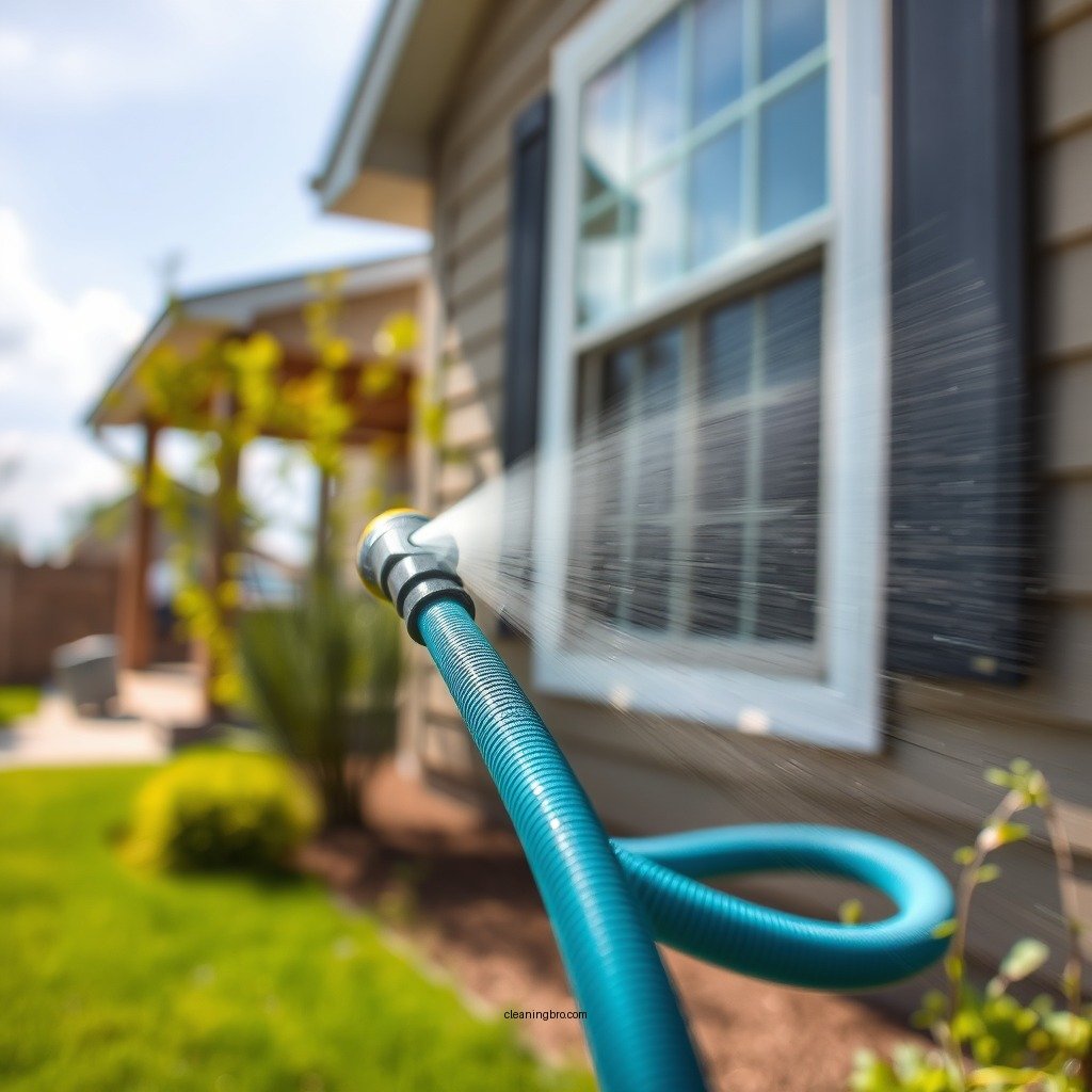 Prepare the Area - how to clean window screens with hose