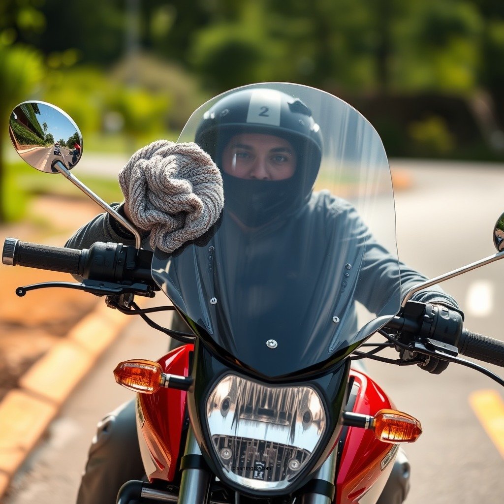 Step-by-Step Cleaning Process - how to clean windshield on motorcycle