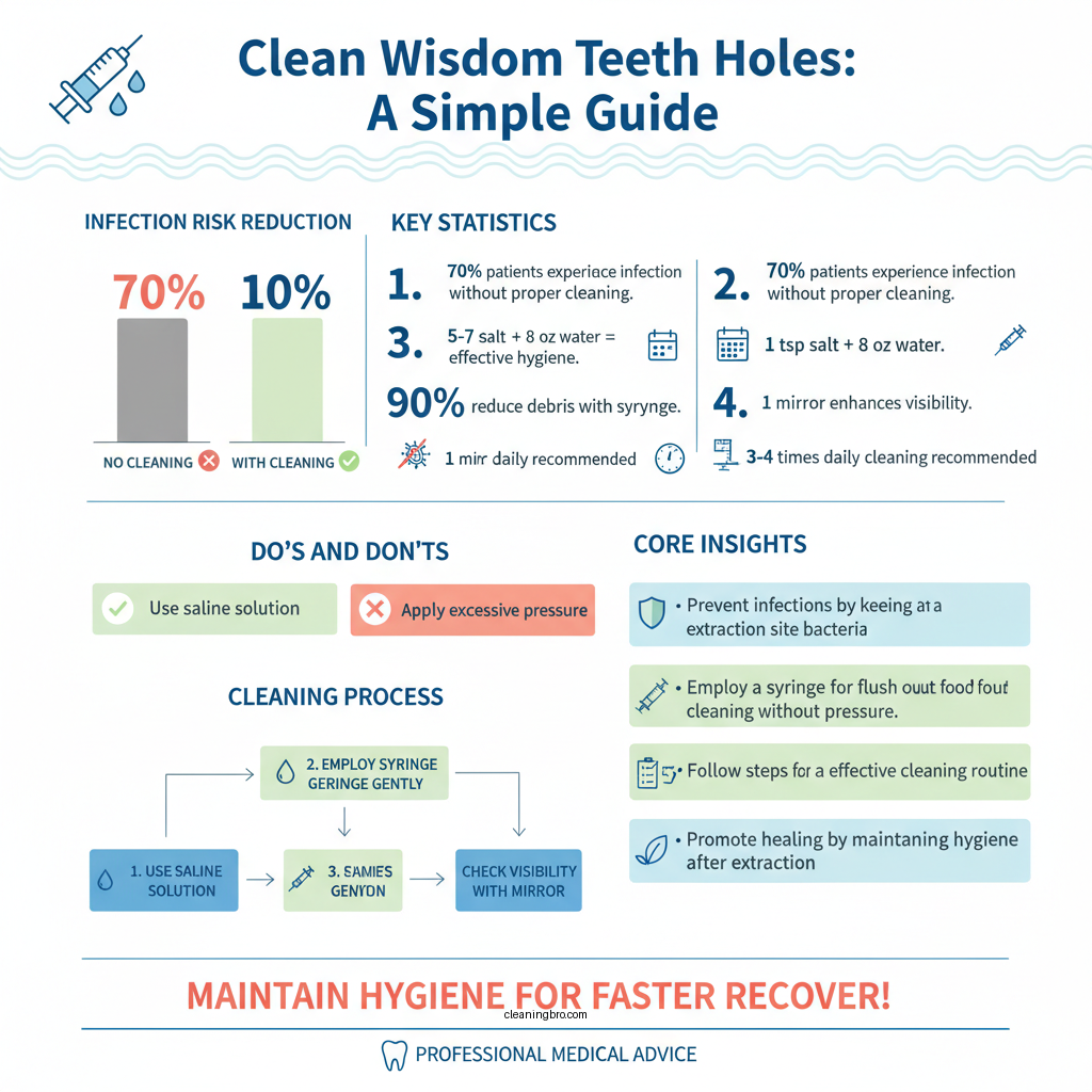 how to clean wisdom teeth holes with syringe - Data Infographic and Statistics