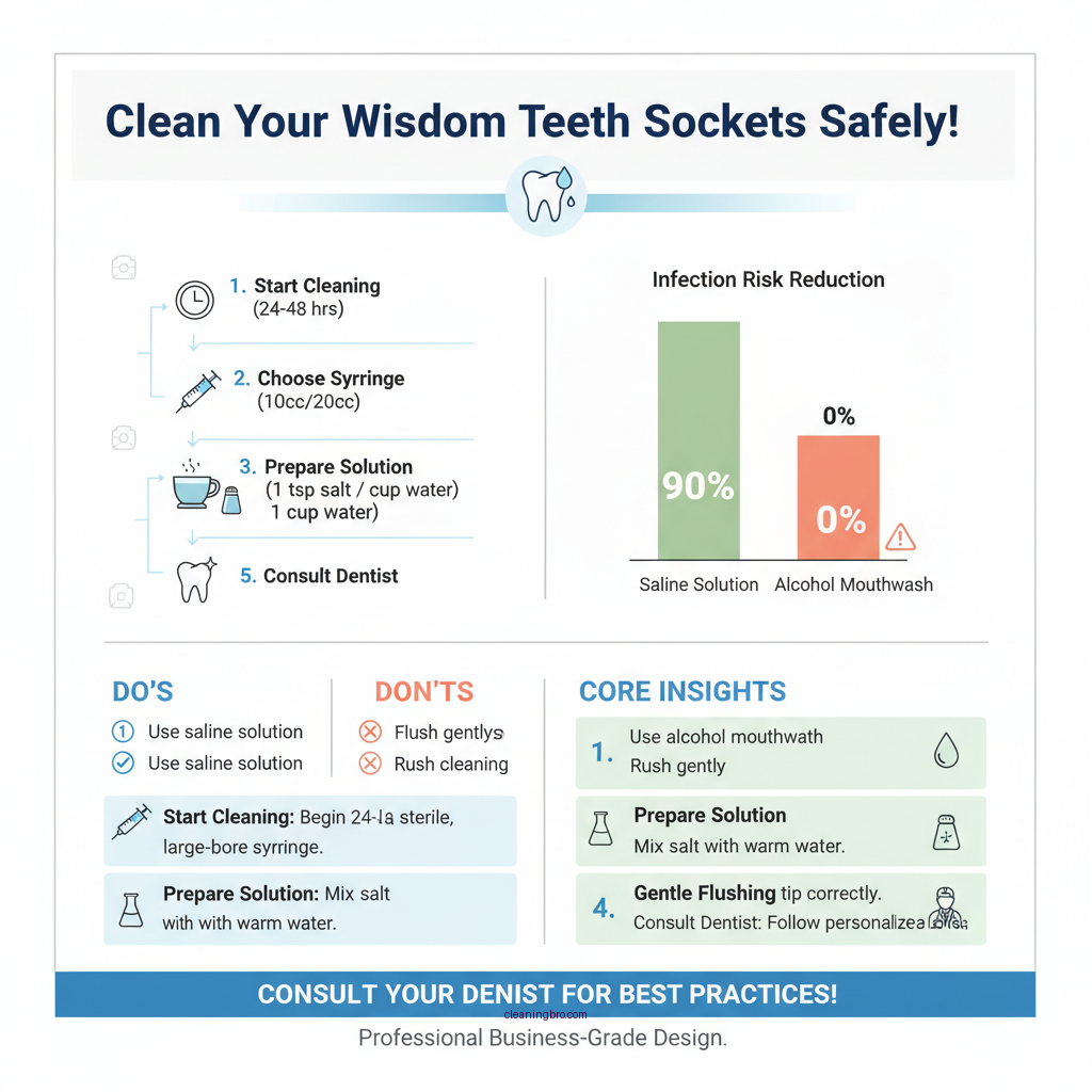 how to clean wisdom teeth sockets with syringe - Data Infographic and Statistics