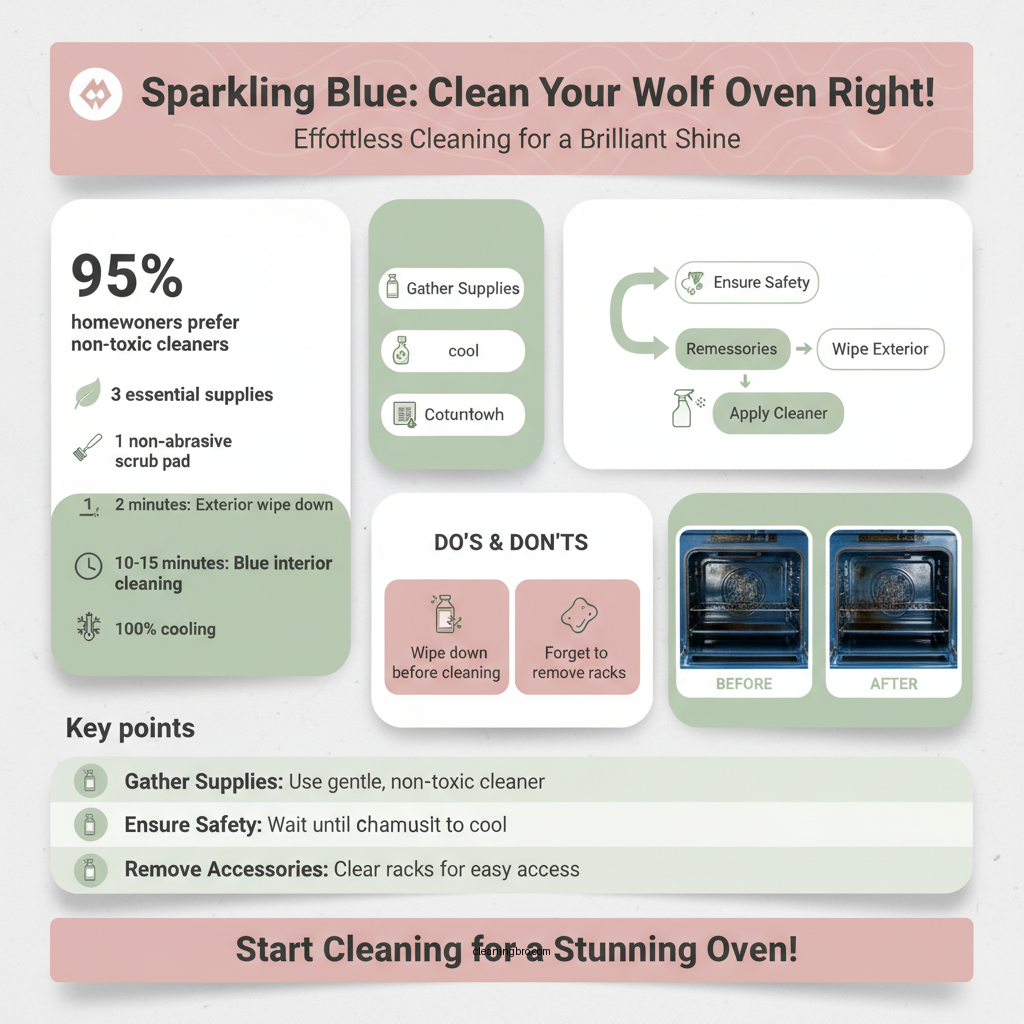 how to clean wolf oven with blue interior - Data Infographic and Statistics