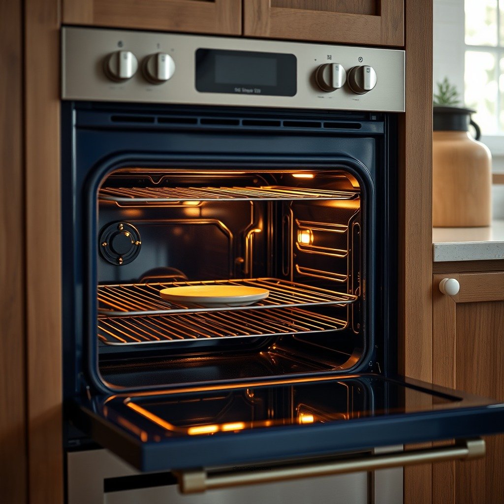 Prepare Your Oven for Cleaning - how to clean wolf oven with blue interior