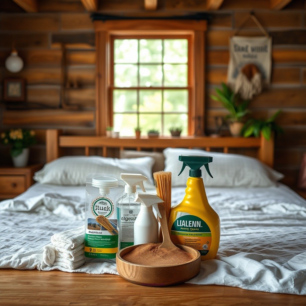 Gathering Your Cleaning Supplies - how to clean wood bed frame