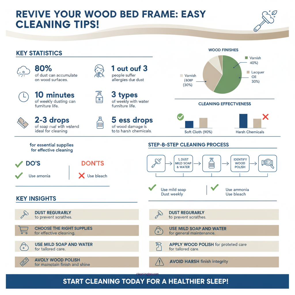 how to clean wood bed frame - Data Infographic and Statistics