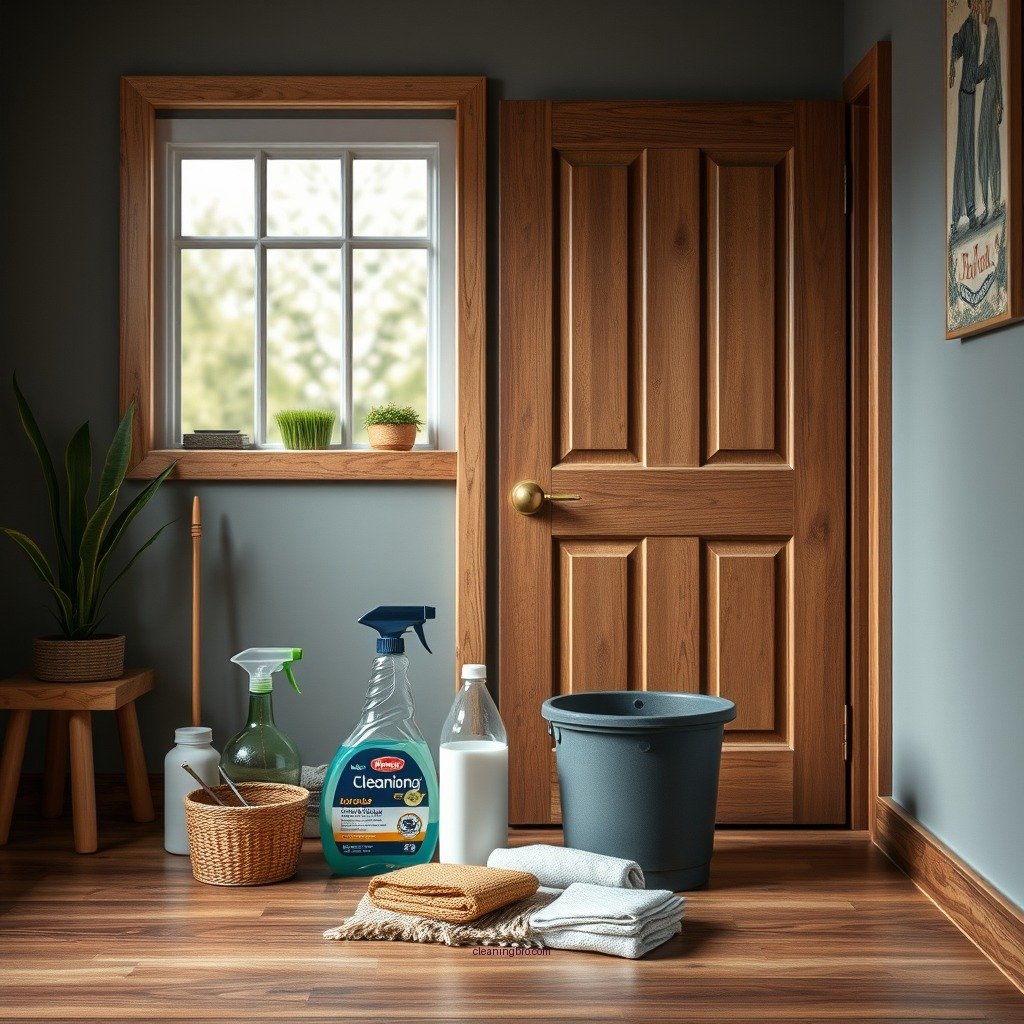 Essential Cleaning Supplies - how to clean wood doors