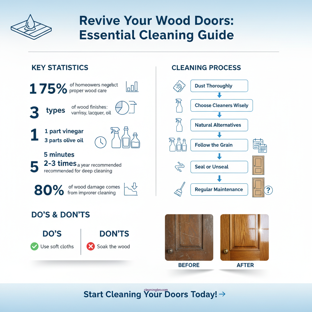 how to clean wood doors - Data Infographic and Statistics
