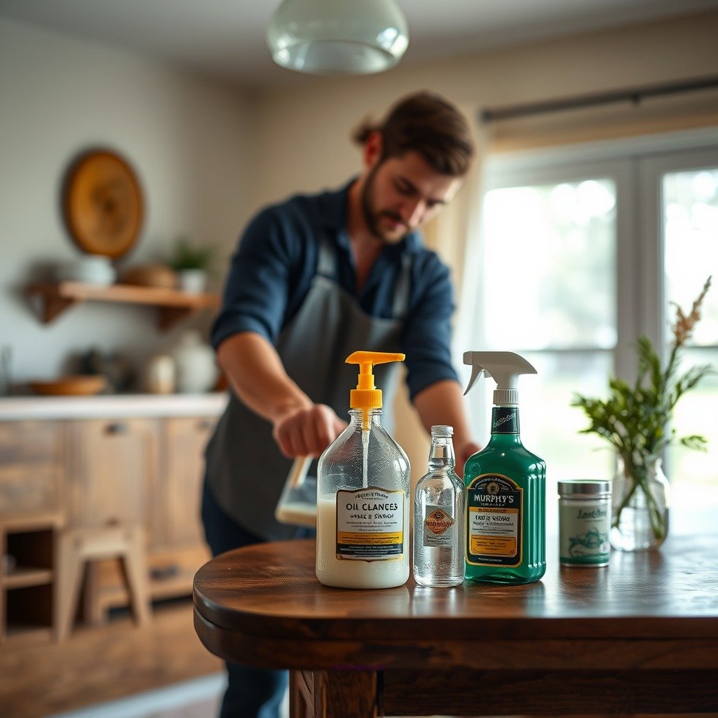 Gather Your Cleaning Supplies - how to clean wood furniture with murphy's oil soap