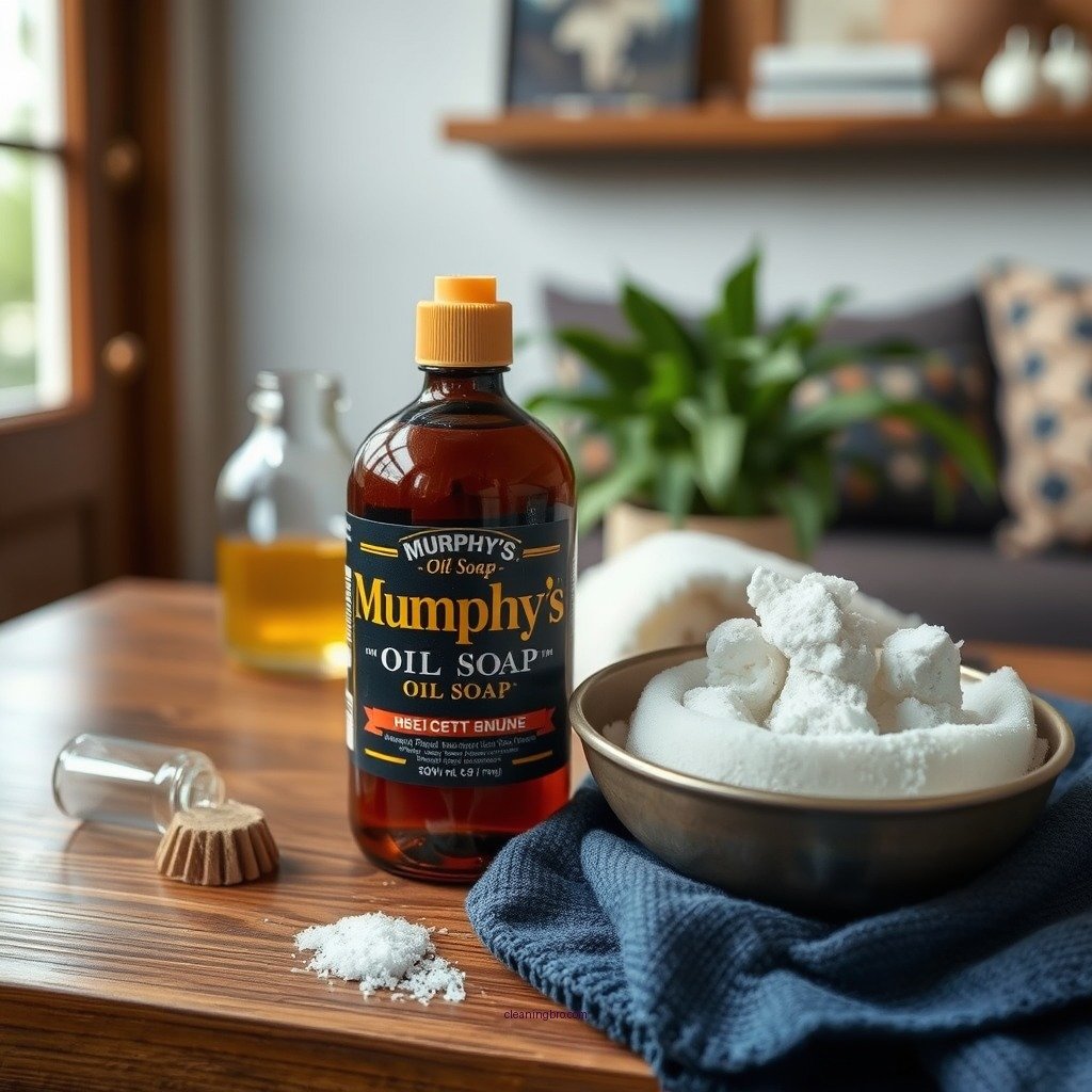 Preparing the Cleaning Solution - how to clean wood furniture with murphy's oil soap