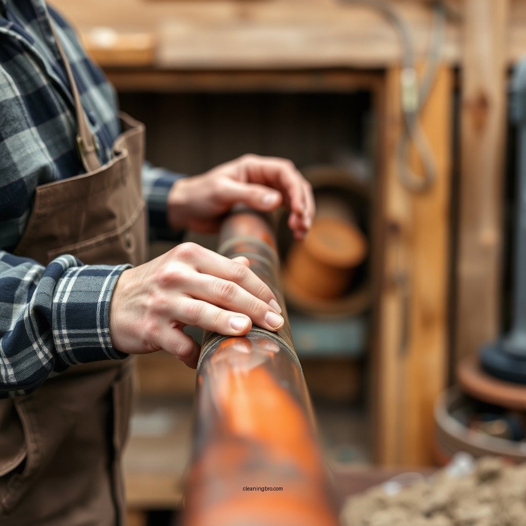 Preparing the Pipe for Cleaning - how to clean wood pipe