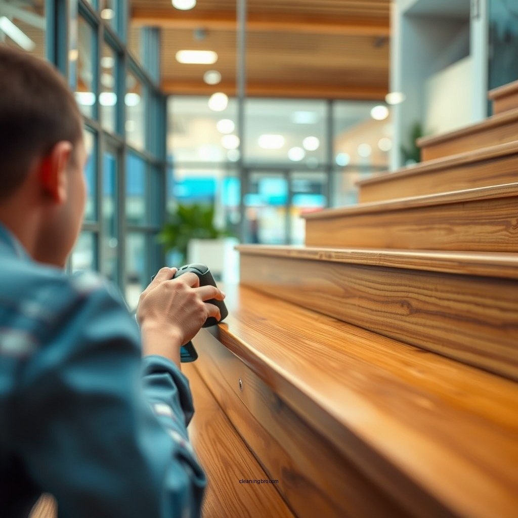 Sweep or Vacuum the Stairs - how to clean wood stairs