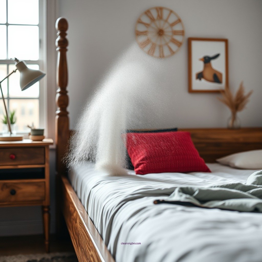 Dusting the Bed Frame - how to clean wooden bed frame