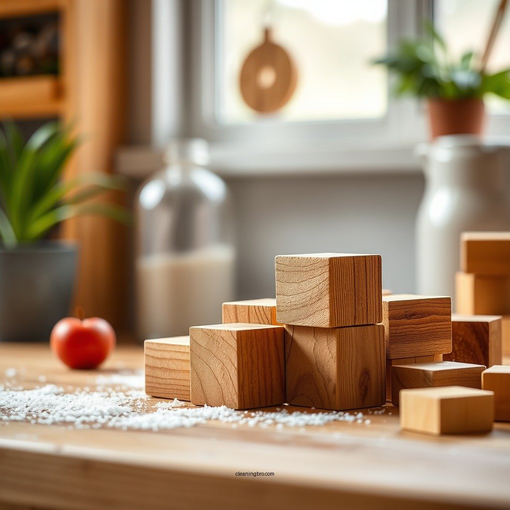 Step-by-Step Cleaning Process - how to clean wooden blocks toys