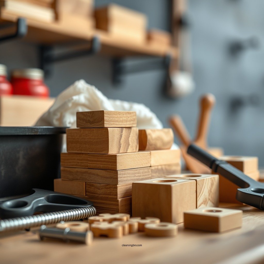 Tools and Materials Needed - how to clean wooden blocks toys