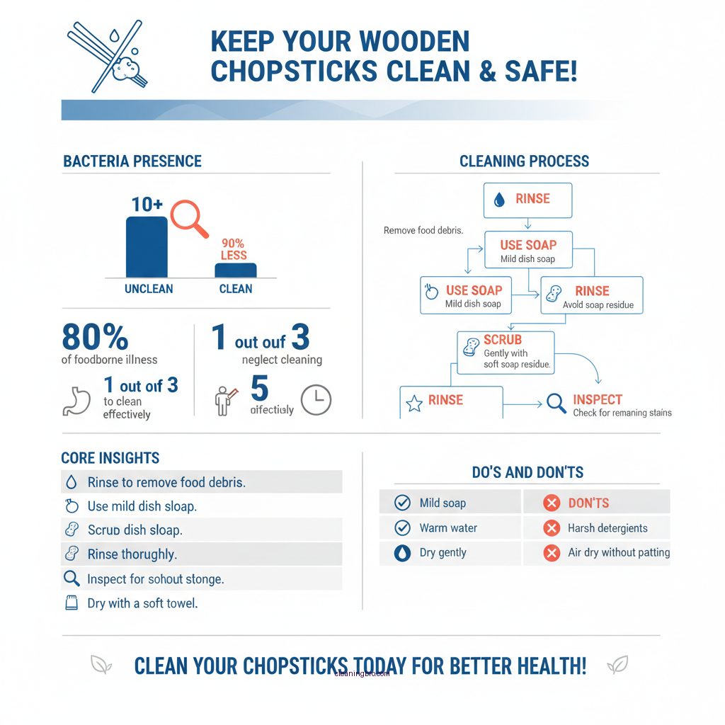 how to clean wooden chopsticks - Data Infographic and Statistics