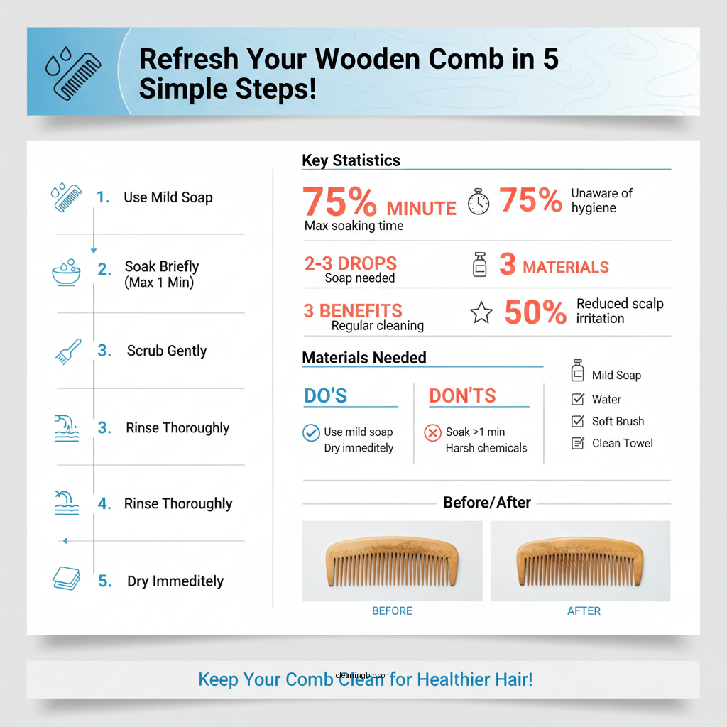 how to clean wooden comb - Data Infographic and Statistics