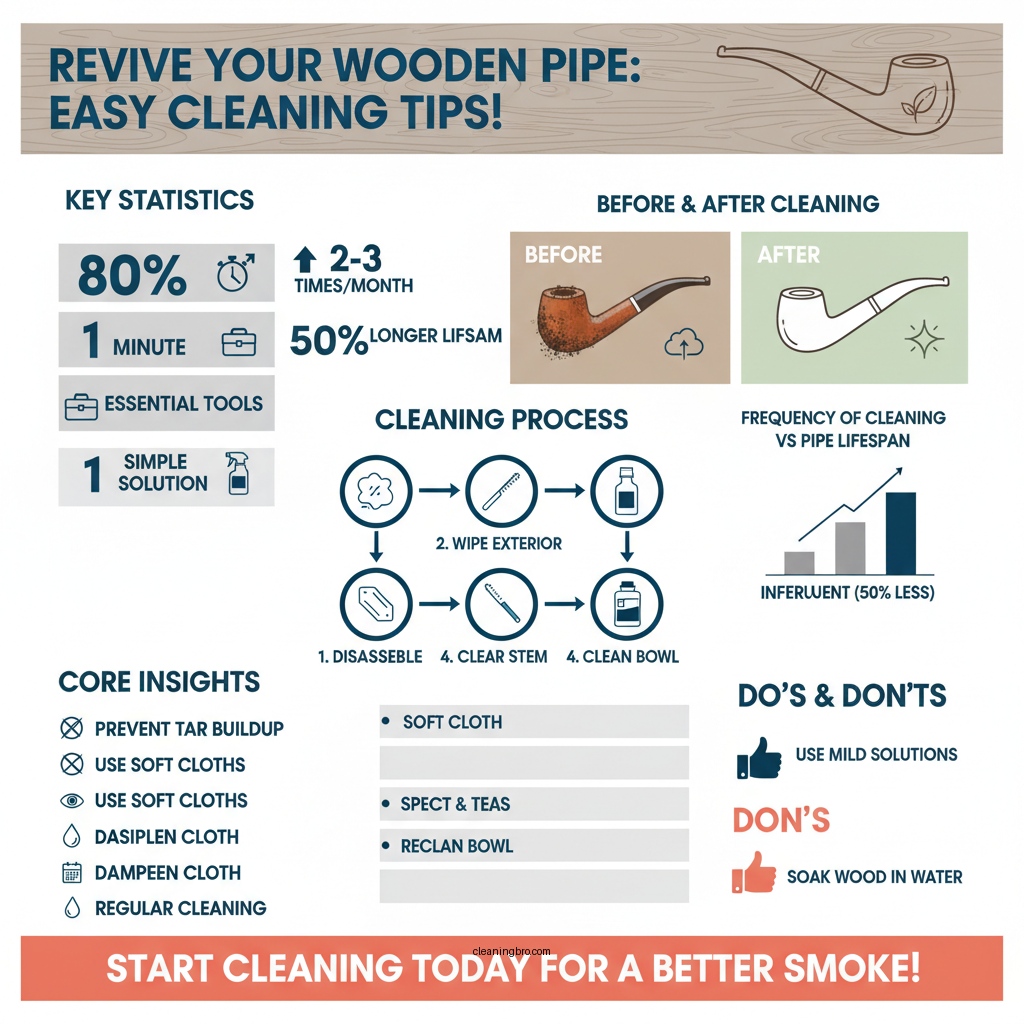 how to clean wooden pipe - Data Infographic and Statistics