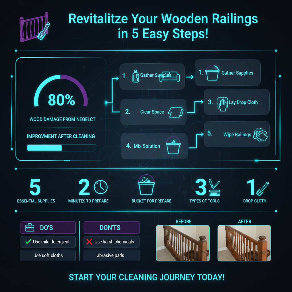 how to clean wooden railings - Data Infographic and Statistics