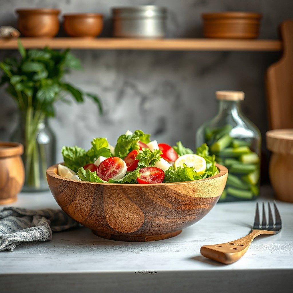 Essential Cleaning Supplies - how to clean wooden salad bowls