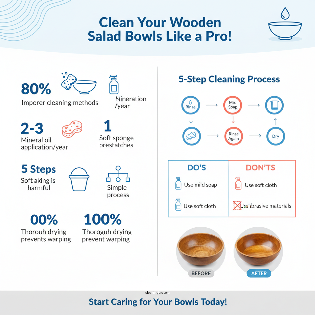 how to clean wooden salad bowls - Data Infographic and Statistics
