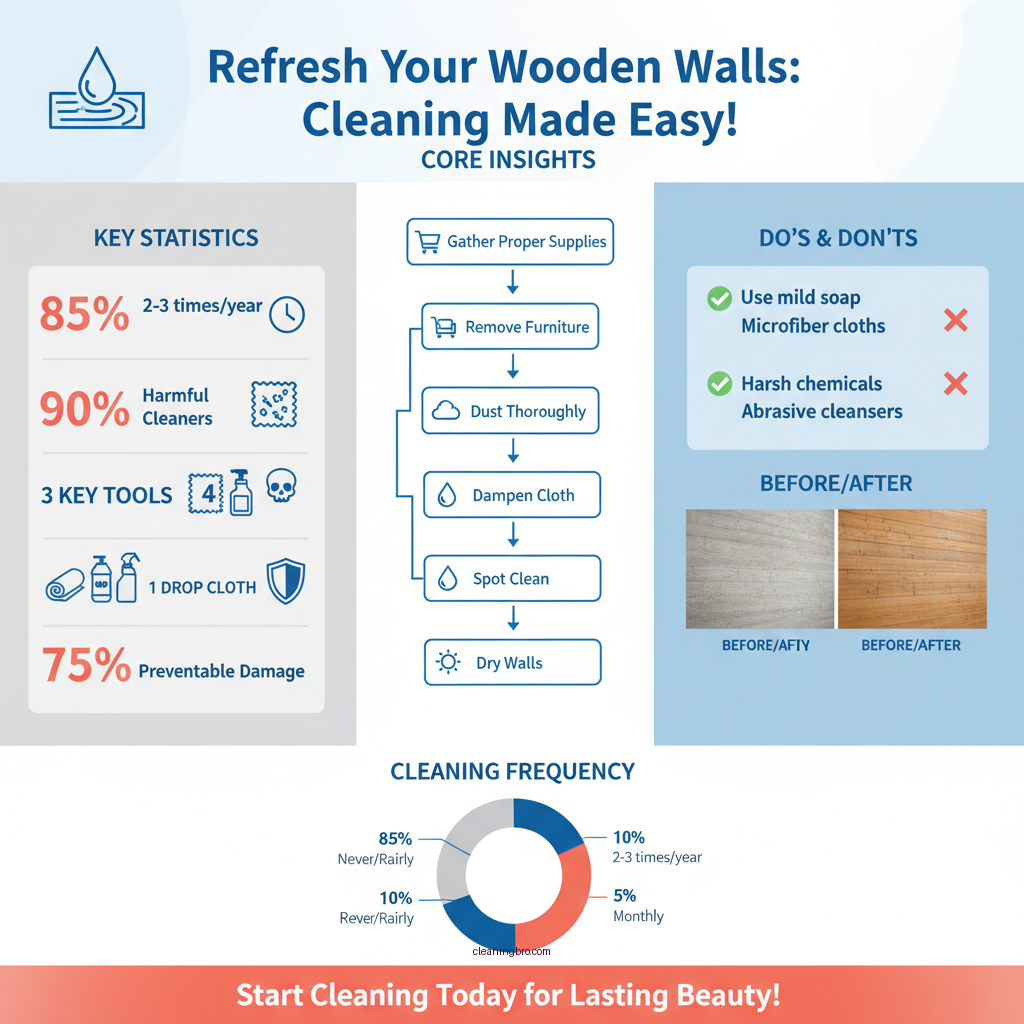 how to clean wooden walls - Data Infographic and Statistics