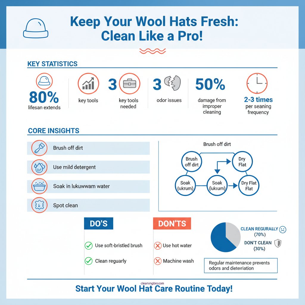 how to clean wool hats - Data Infographic and Statistics