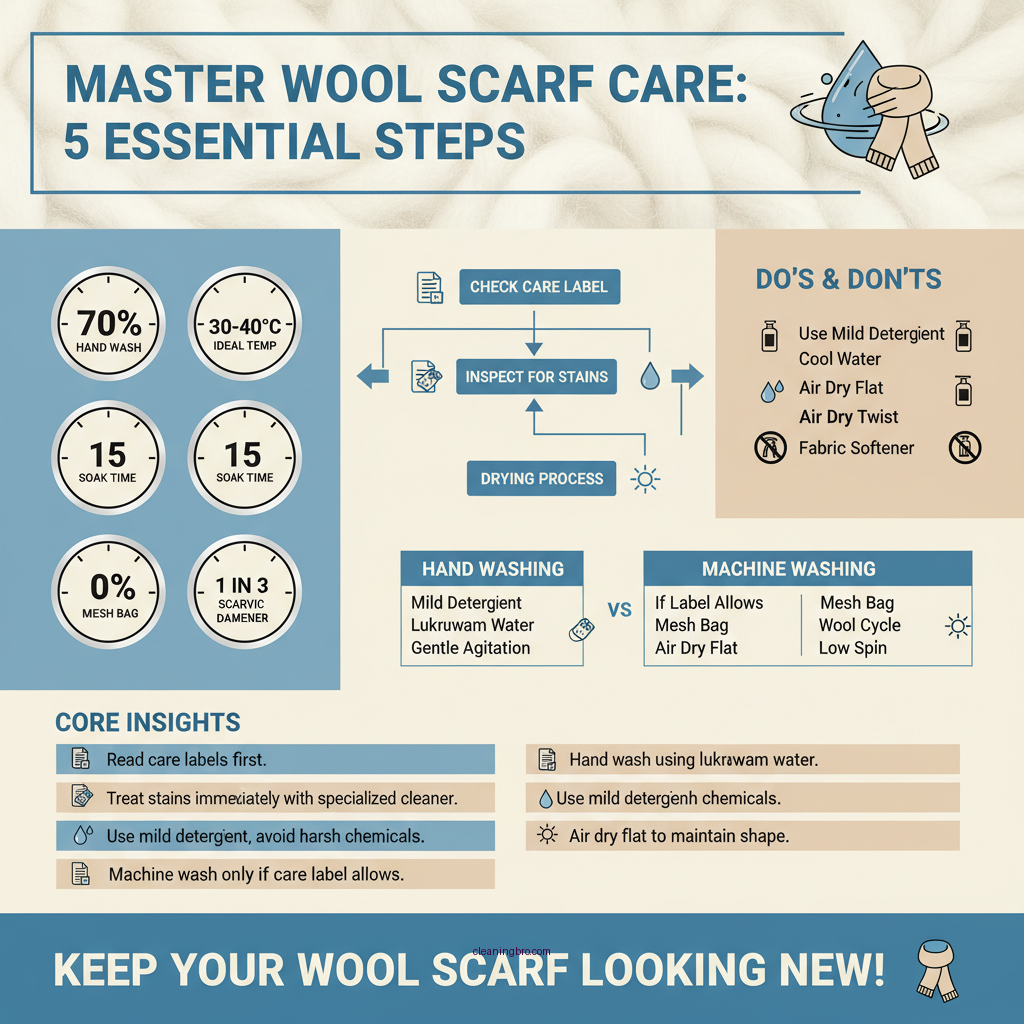 how to clean wool scarf - Data Infographic and Statistics